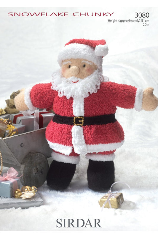 Sirdar Snowflake Chunky Yarn: Father Christmas 3080 Pattern: Knitting Kit