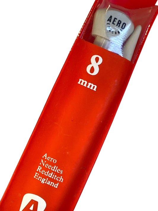 Aero Single Pointed Knitting Needles 35cm (8mm)