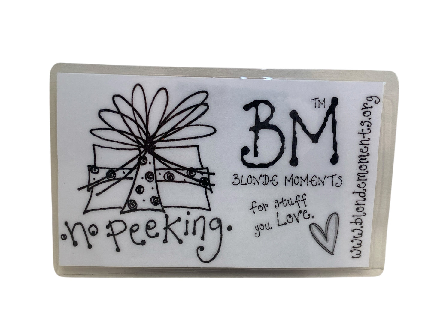 No Peeking Christmas Stamp by Blonde Moments