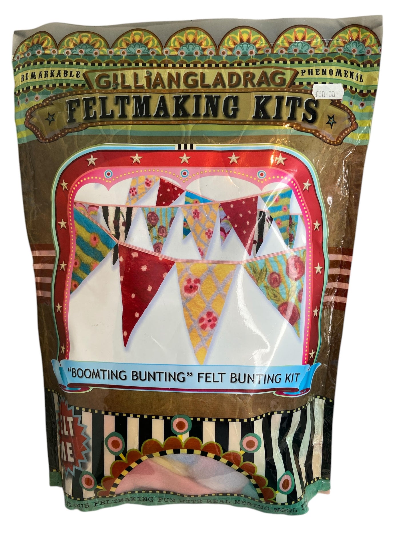 Gilliangladrag "Booming Bunting" Felting Kit