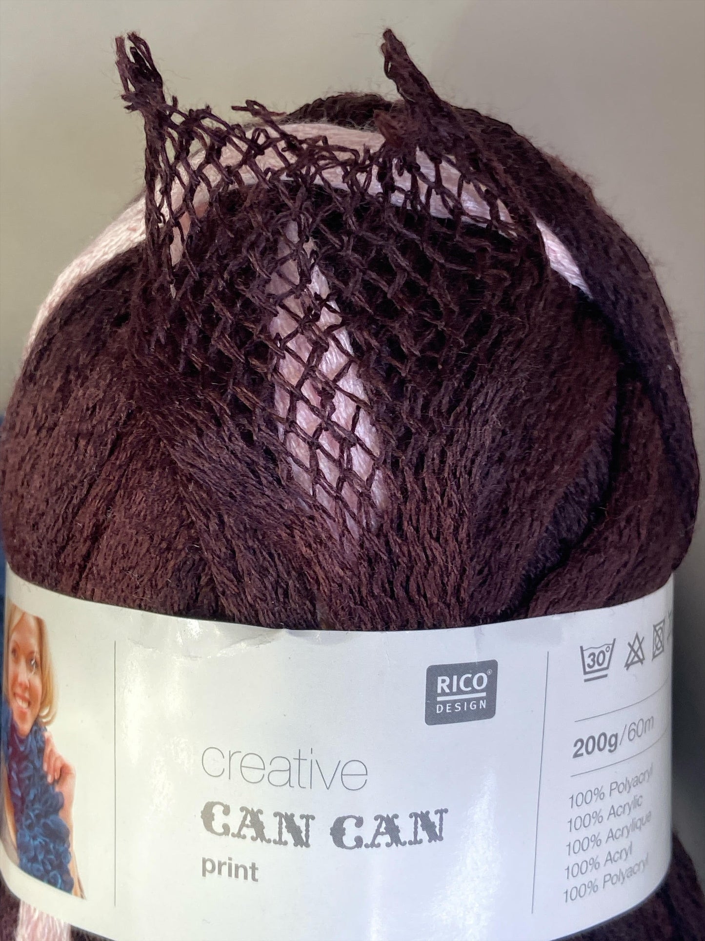 Rico Creative Can Can 100% Acrylic Scarf Yarn