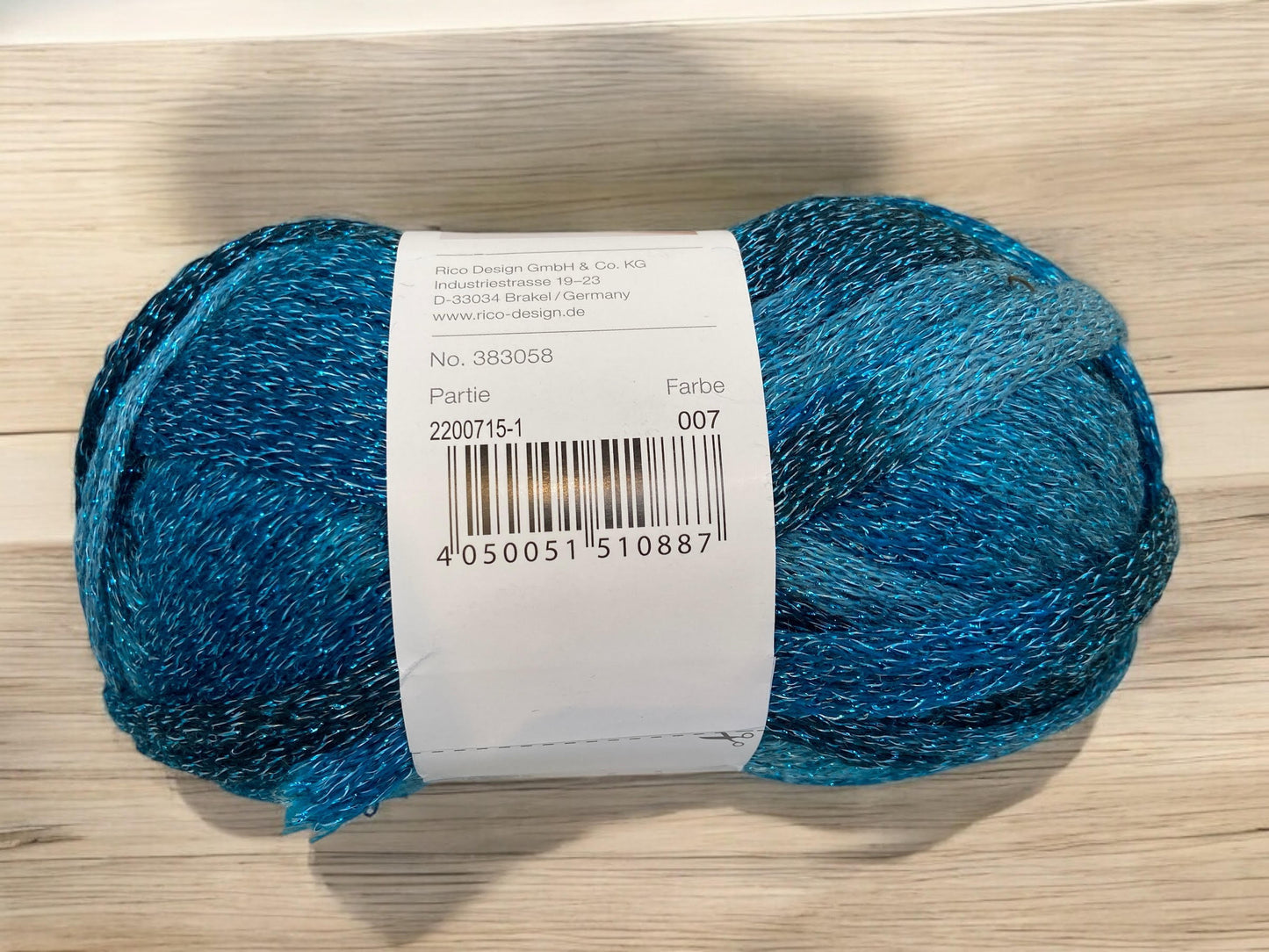 Rico Can Can Disco Synthetic Scarf Knitting Yarn