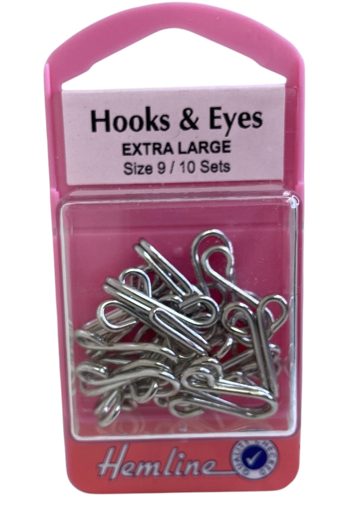Hooks & Eyes: Silver: Size 9
