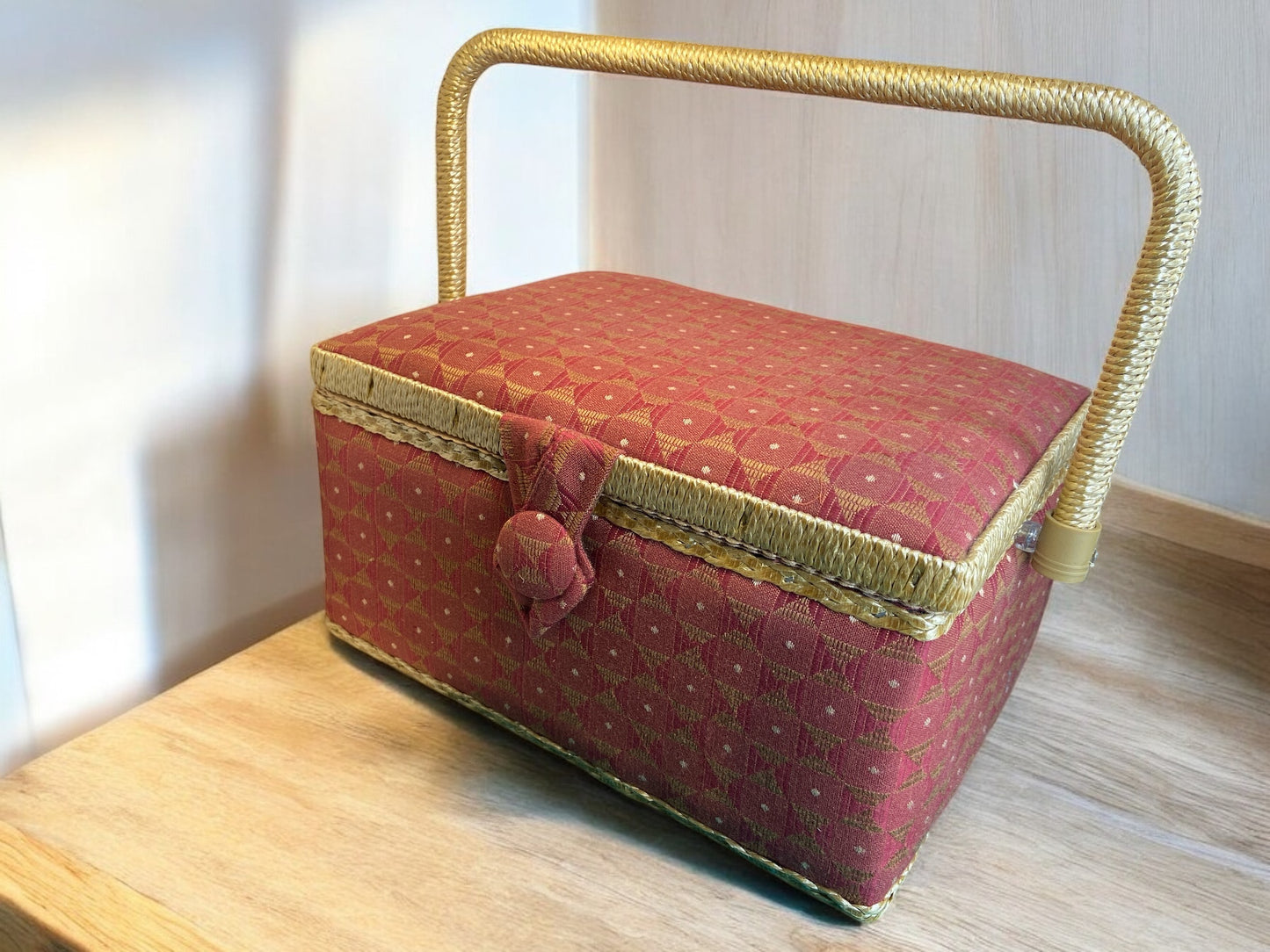 Fabric Covered Sewing Box