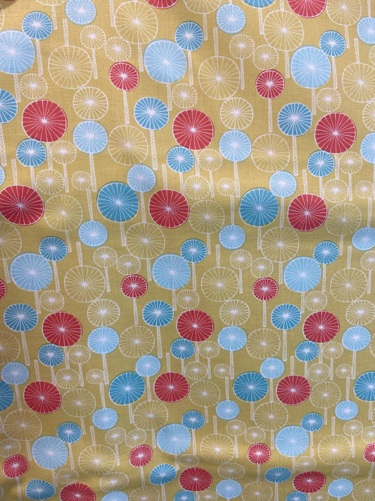 Wildwood Lime Tree Fabric by Dashwood