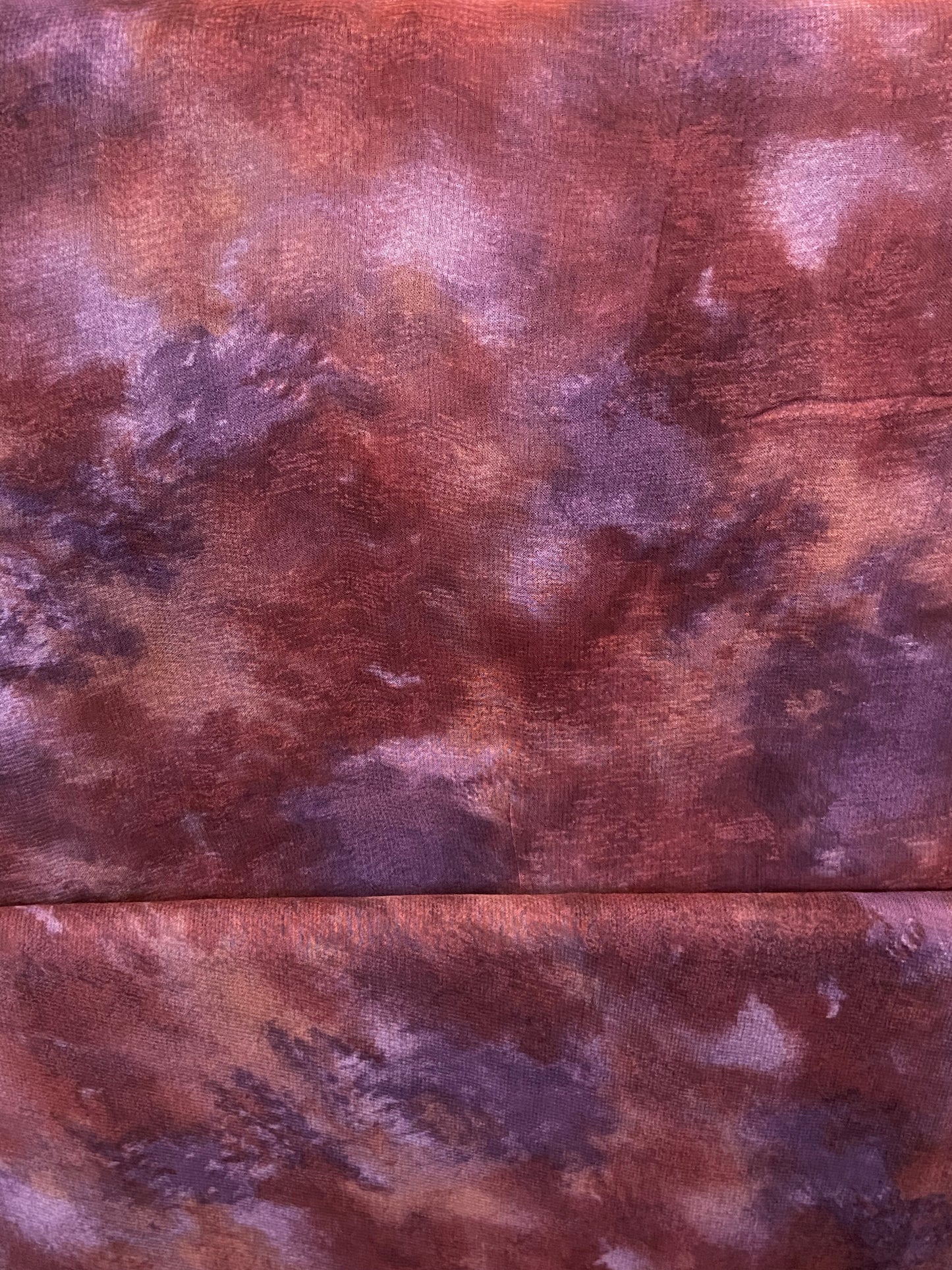 Purple Mottled Chiffon Fabric