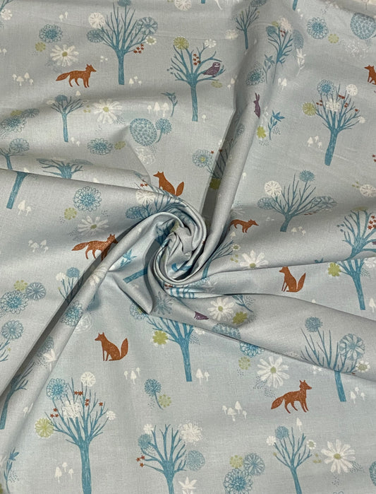 Wildwood Blue Teal Fabric