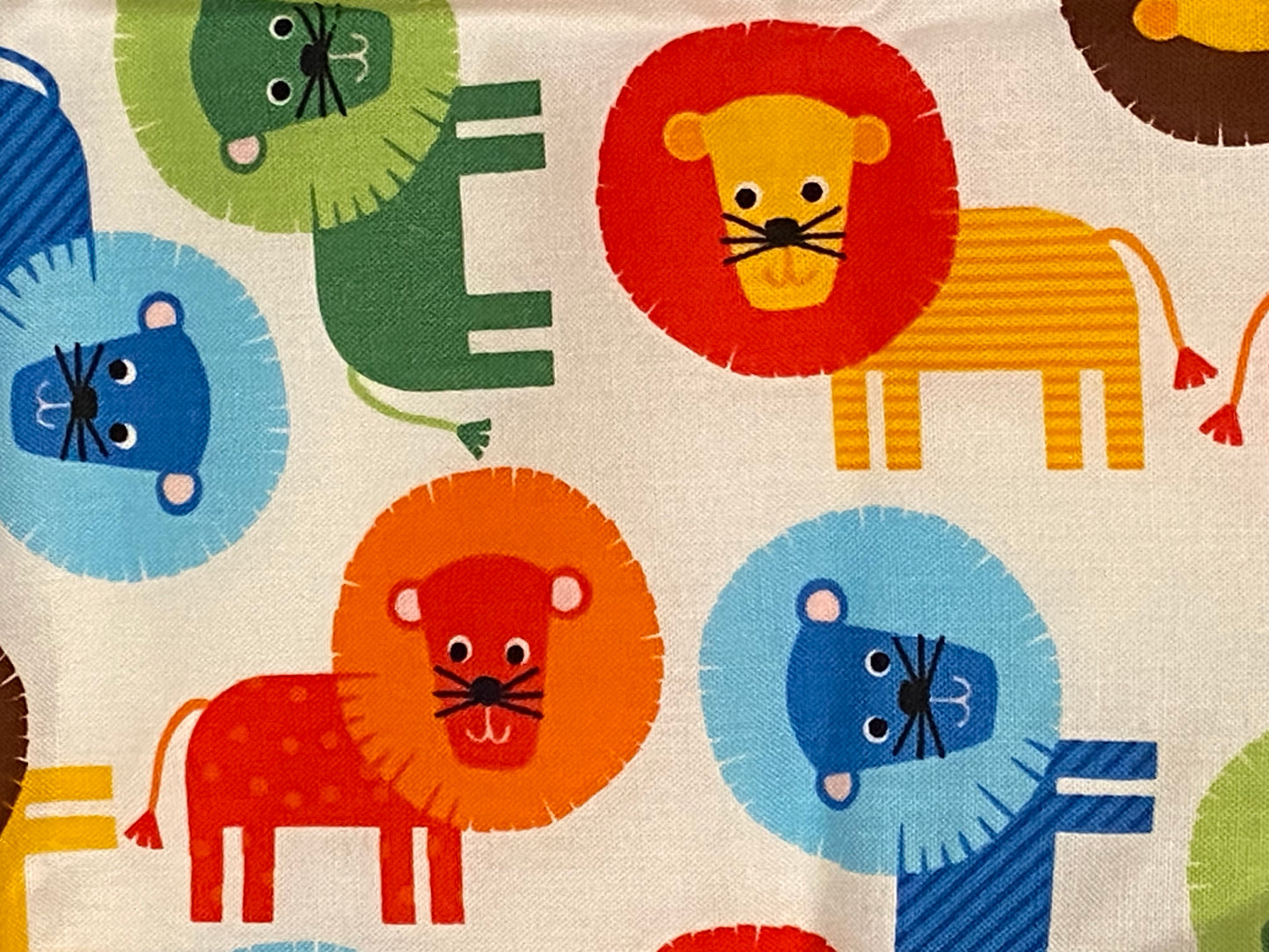 Lion Print Fabric - Fat Quarter