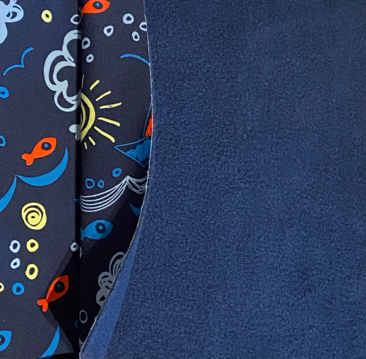 Navy Seaside Softshell Fleece - Last Remanent