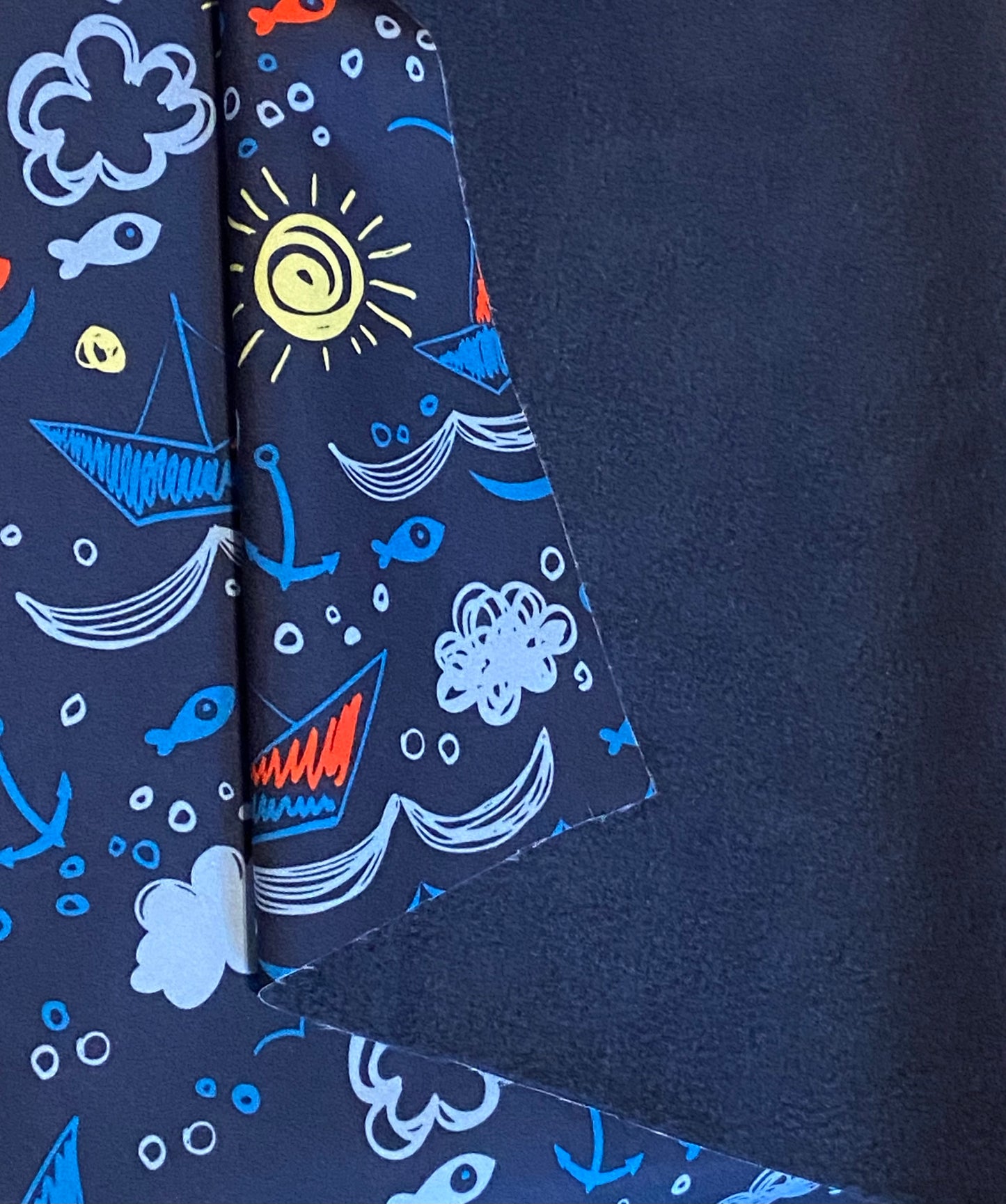 Navy Seaside Softshell Fleece - Last Remanent