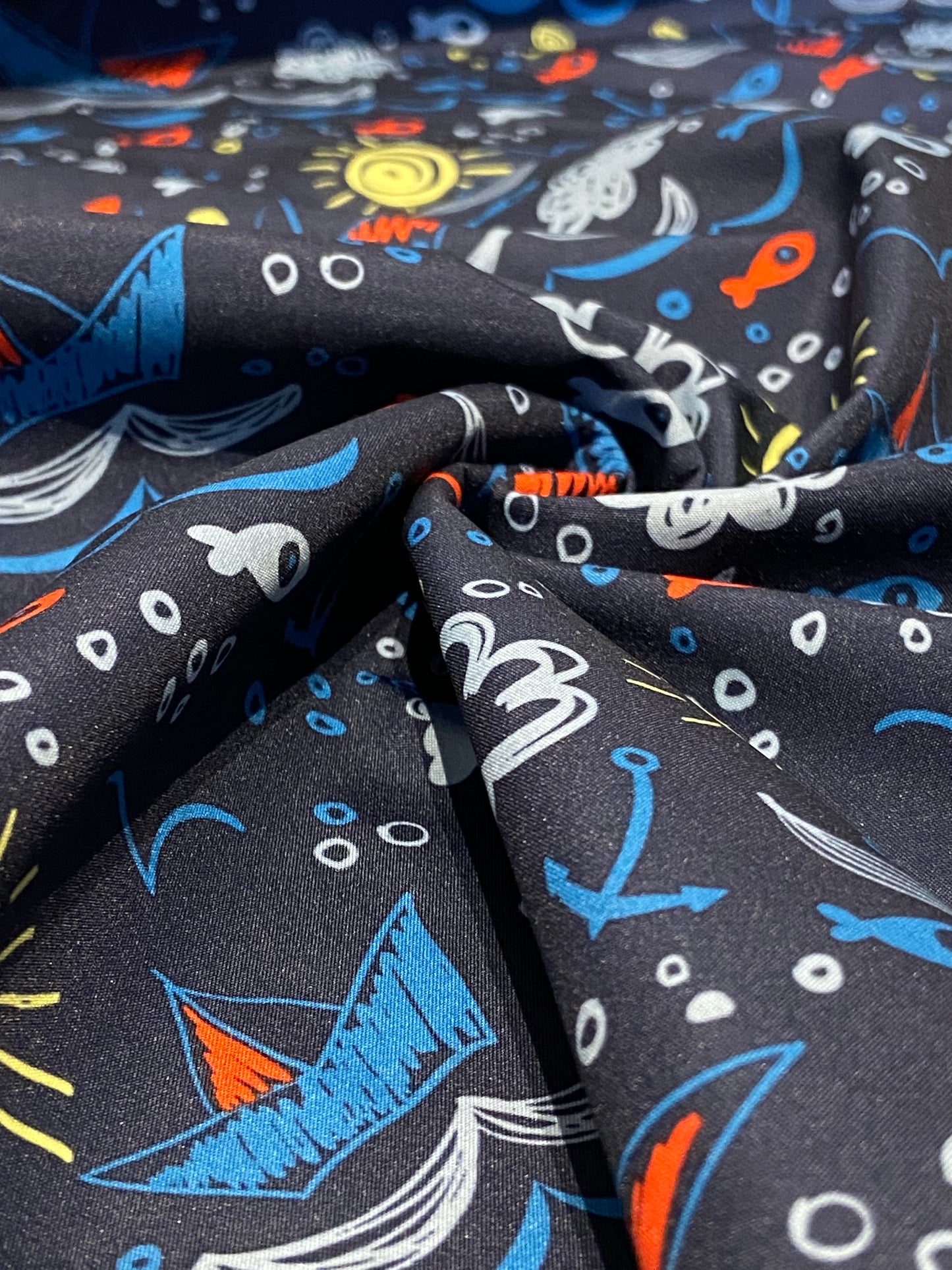 Navy Seaside Softshell Fleece - Last Remanent