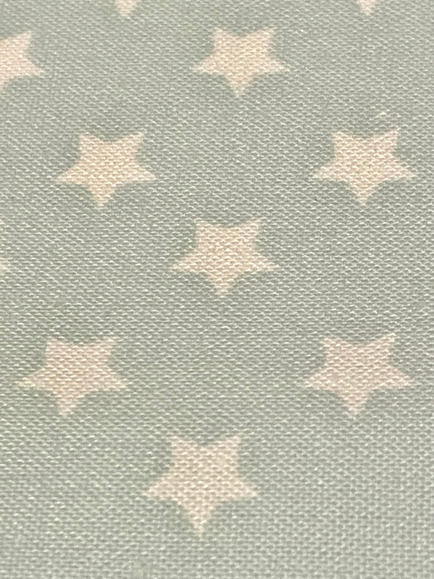 Pale Blue with White Stars Print Cotton - Fat Quarter