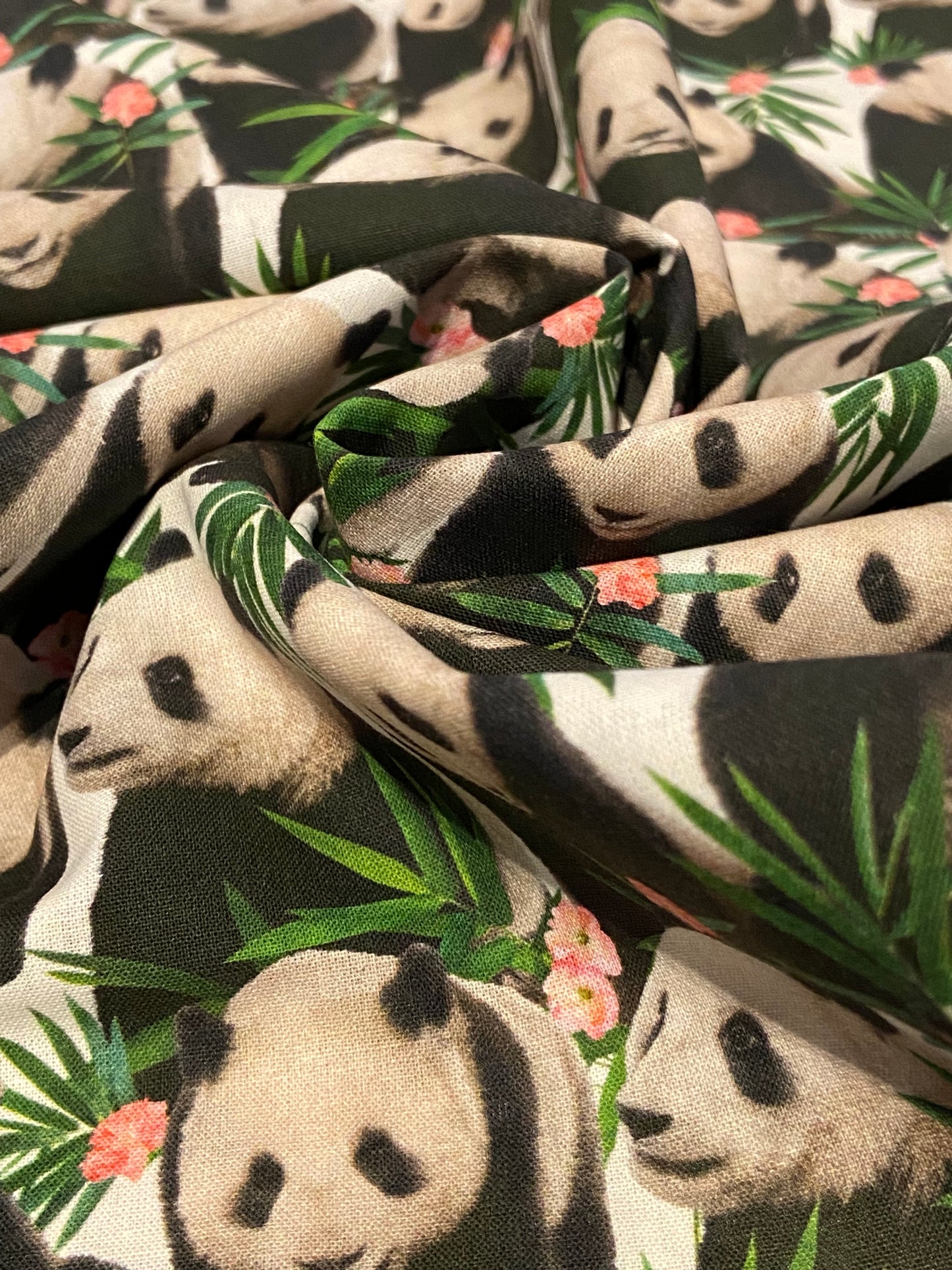 Panda Baby Print Fabric