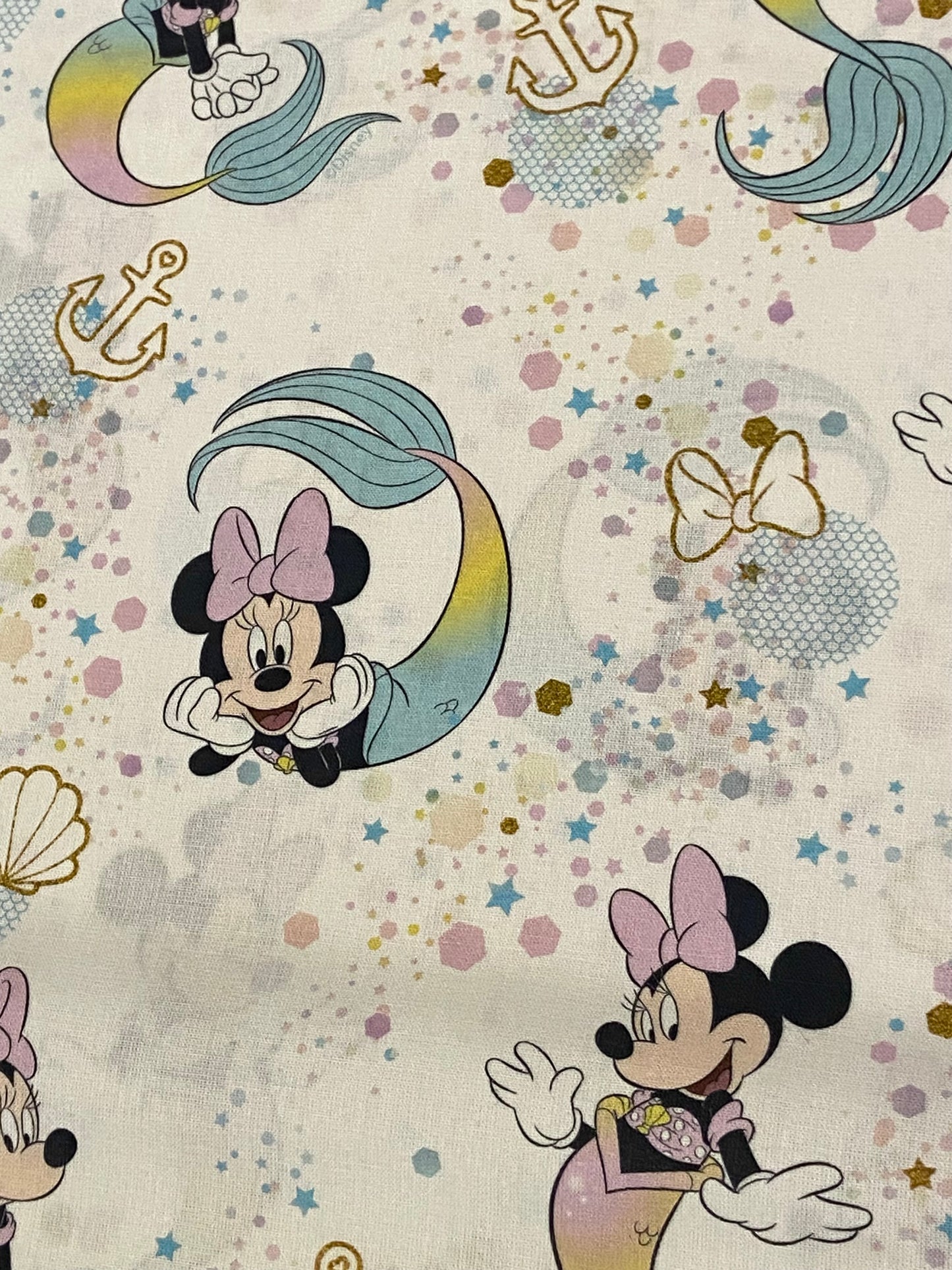 Disney Mini Mouse Mermaid Fabric