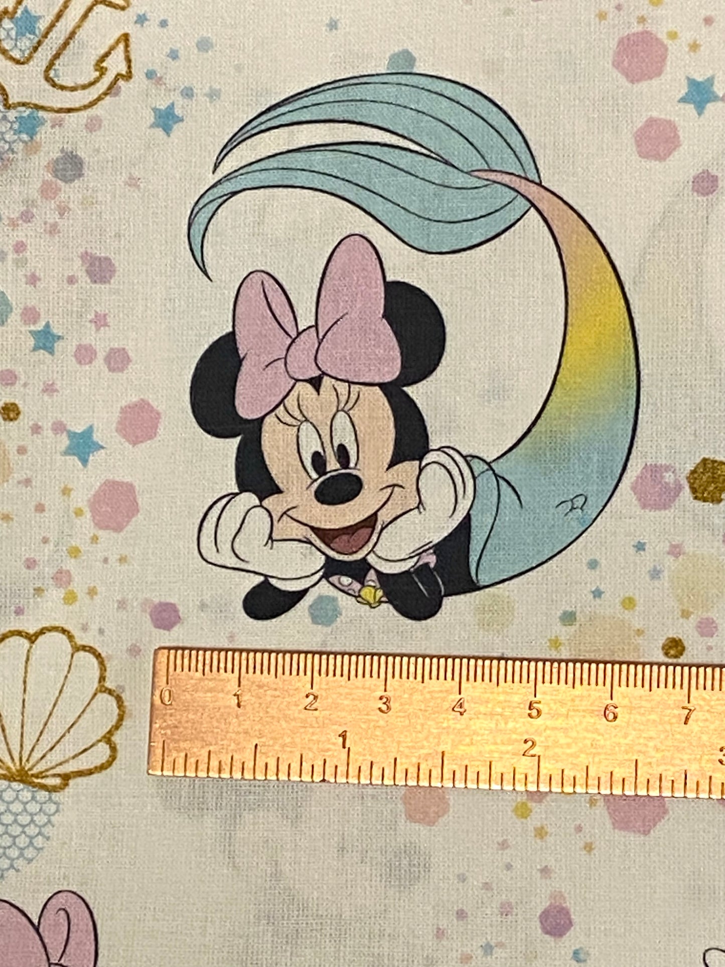 Disney Mini Mouse Mermaid Fabric
