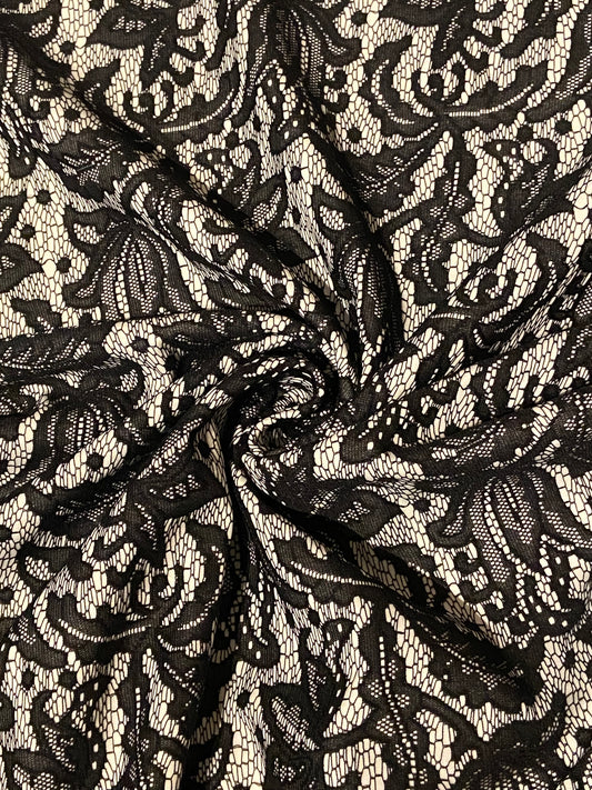 Black Stretch Lace