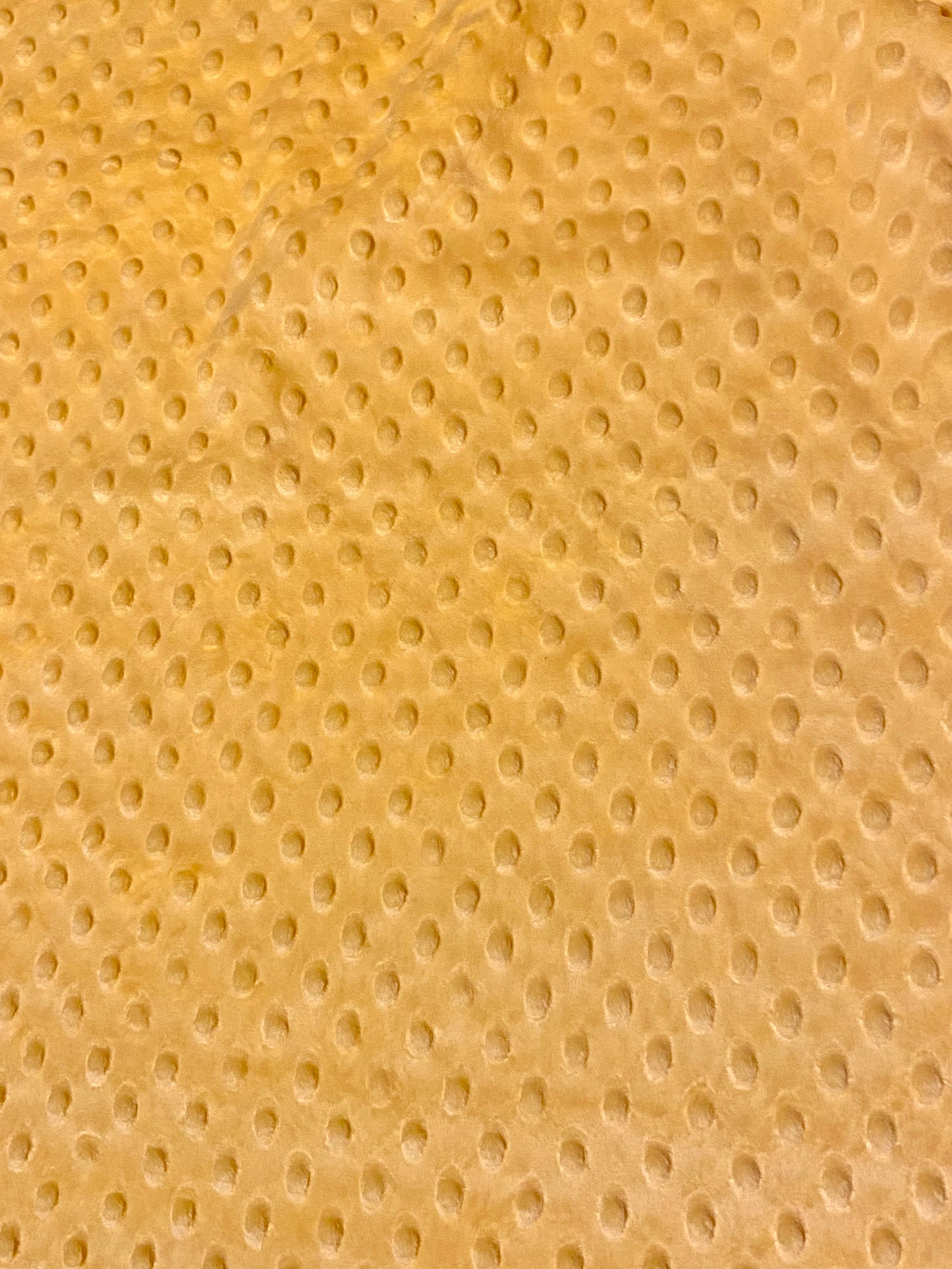 Minky Dimple Fleece - Lemon Yellow - Last remnant