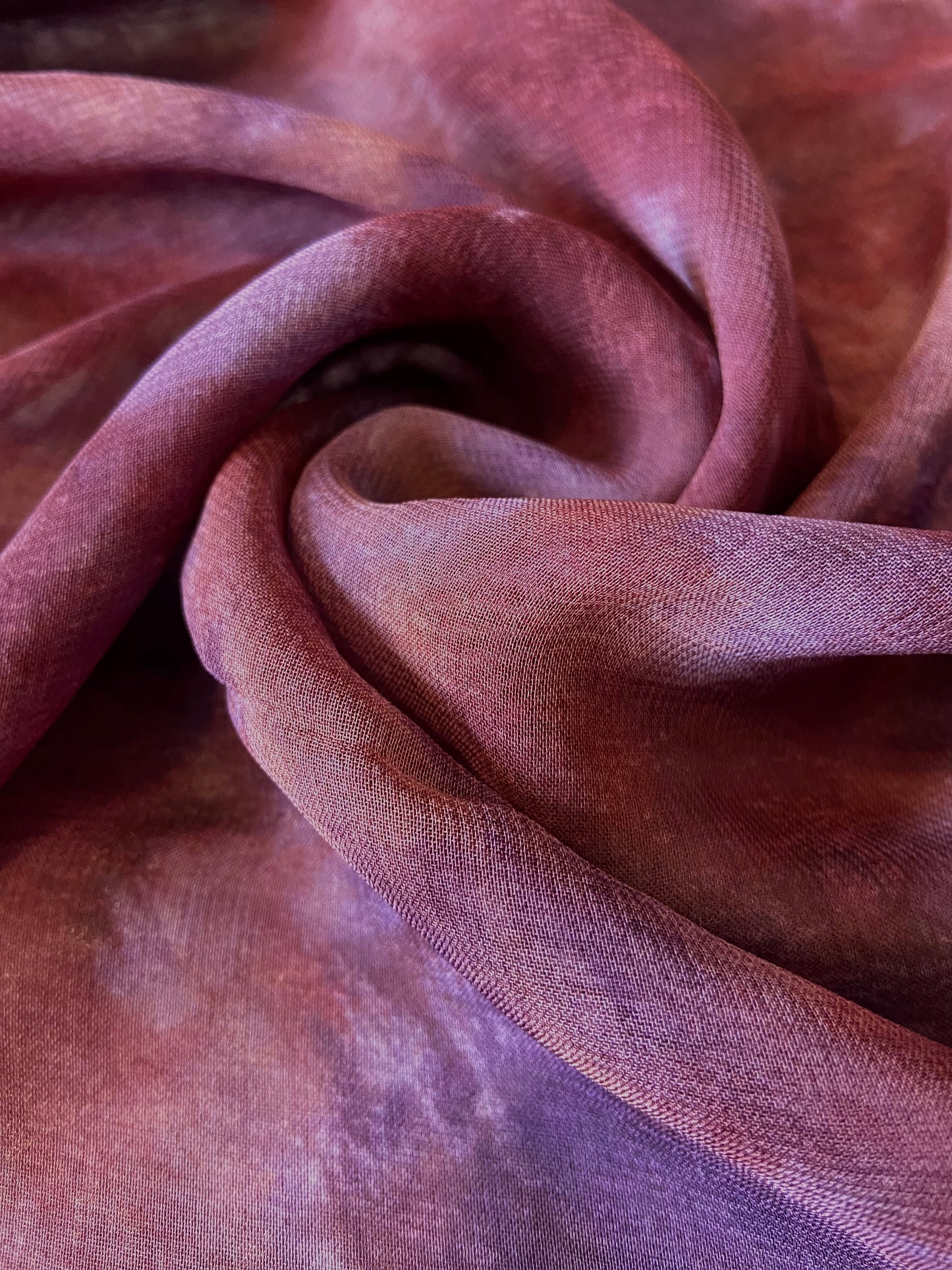 Purple Mottled Chiffon Fabric