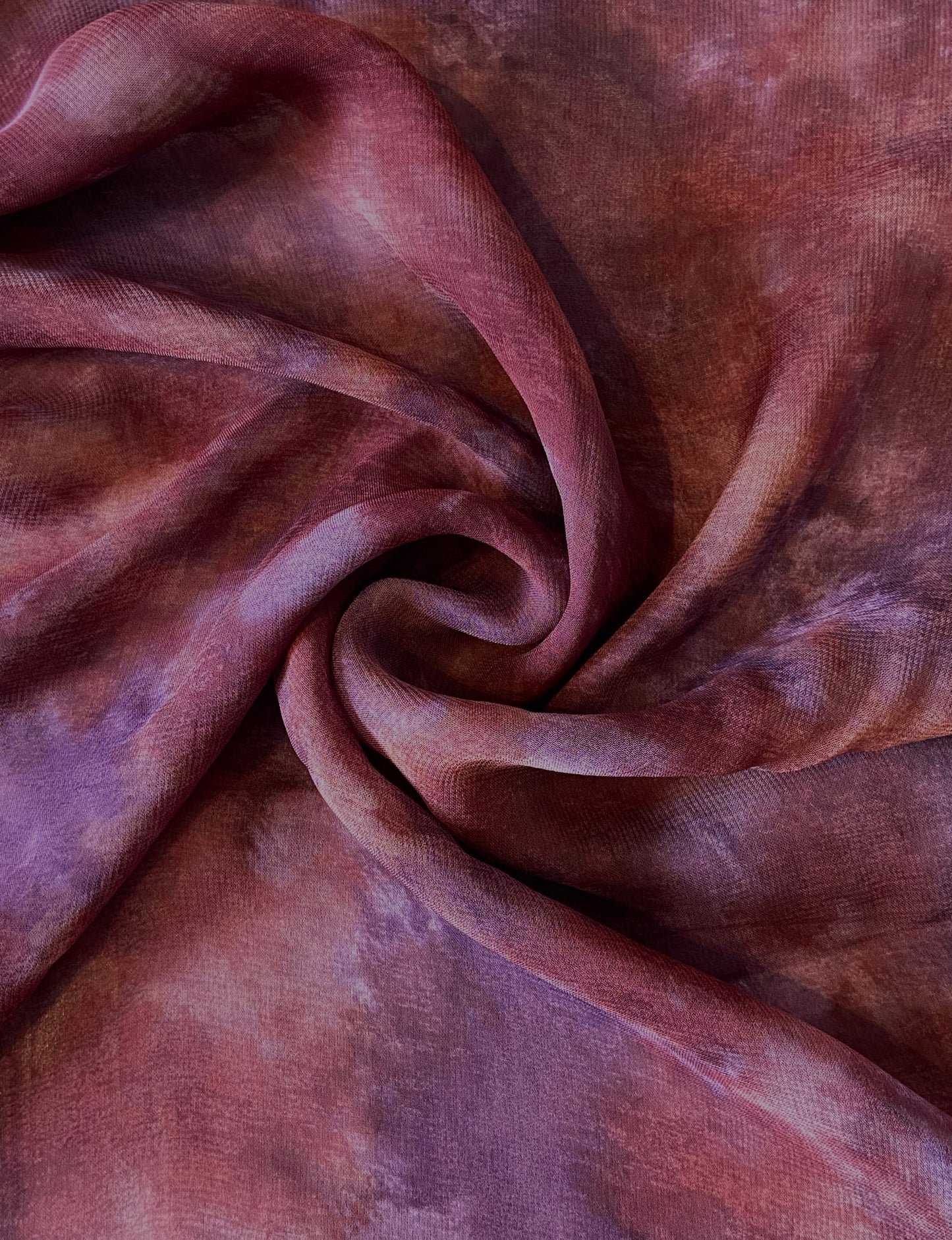 Purple Mottled Chiffon Fabric