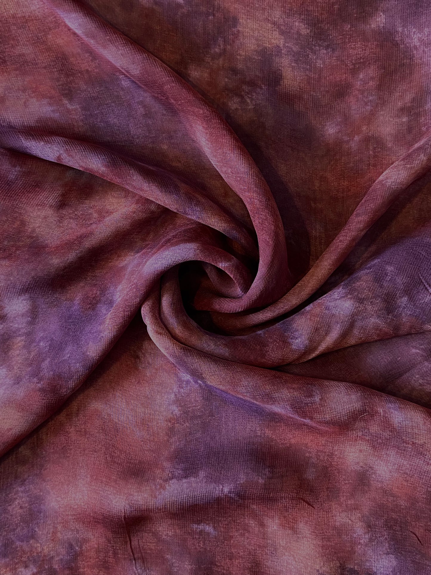 Purple Mottled Chiffon Fabric