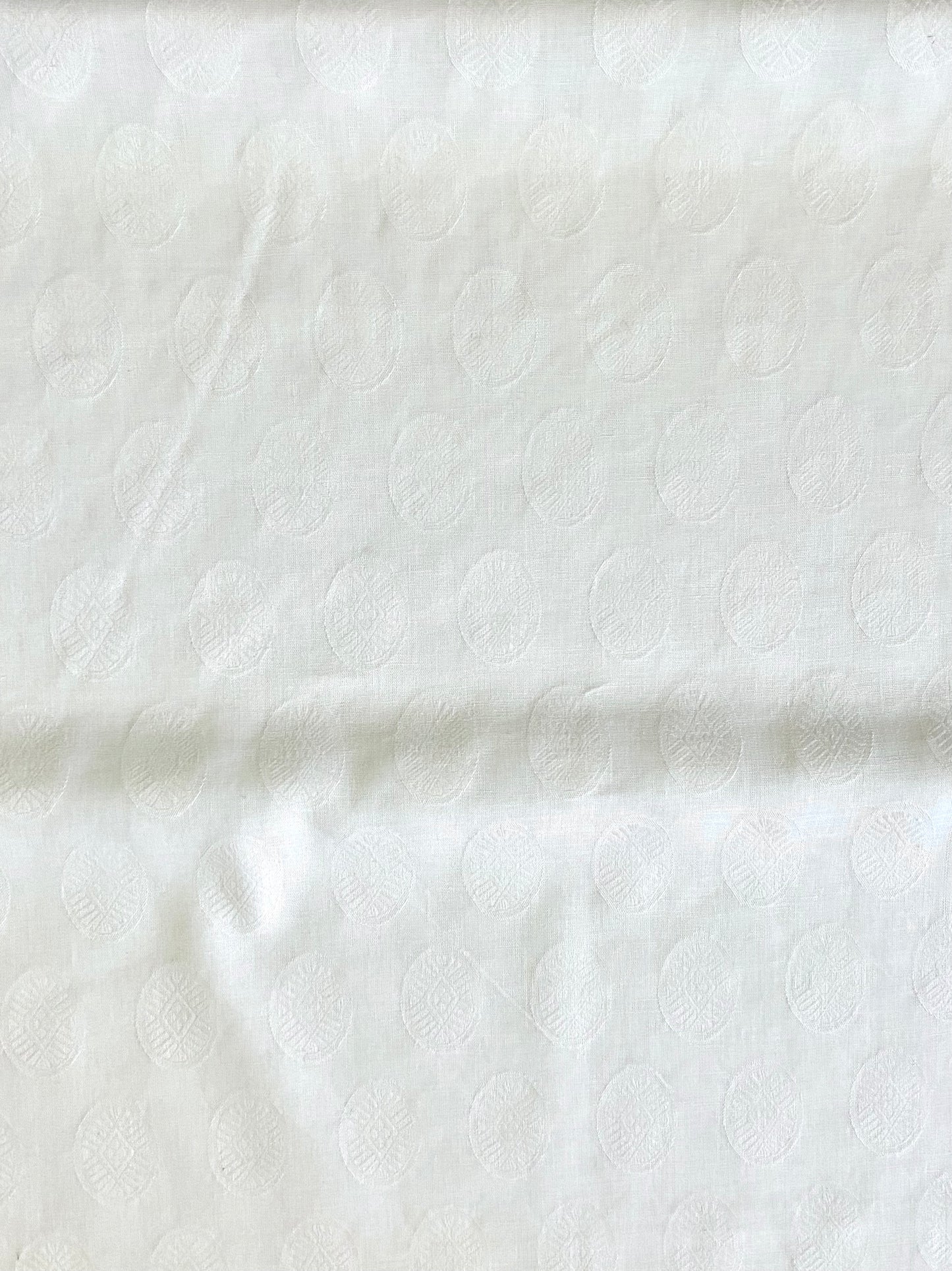 Sweet Lacey Jane 2 White Patterned Fabric