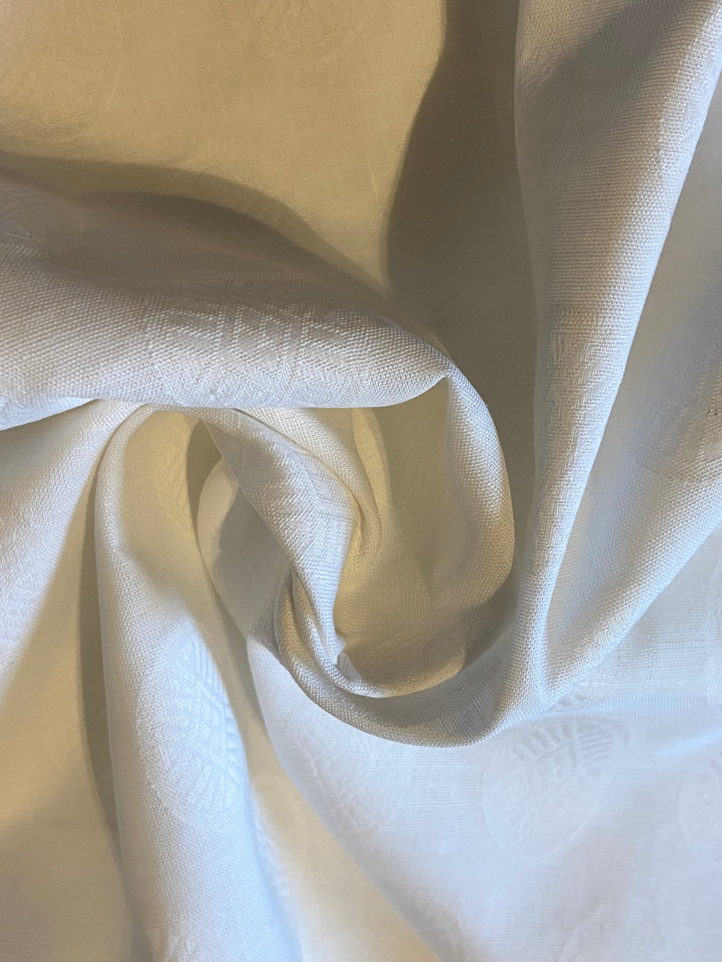 Sweet Lacey Jane 2 White Patterned Fabric