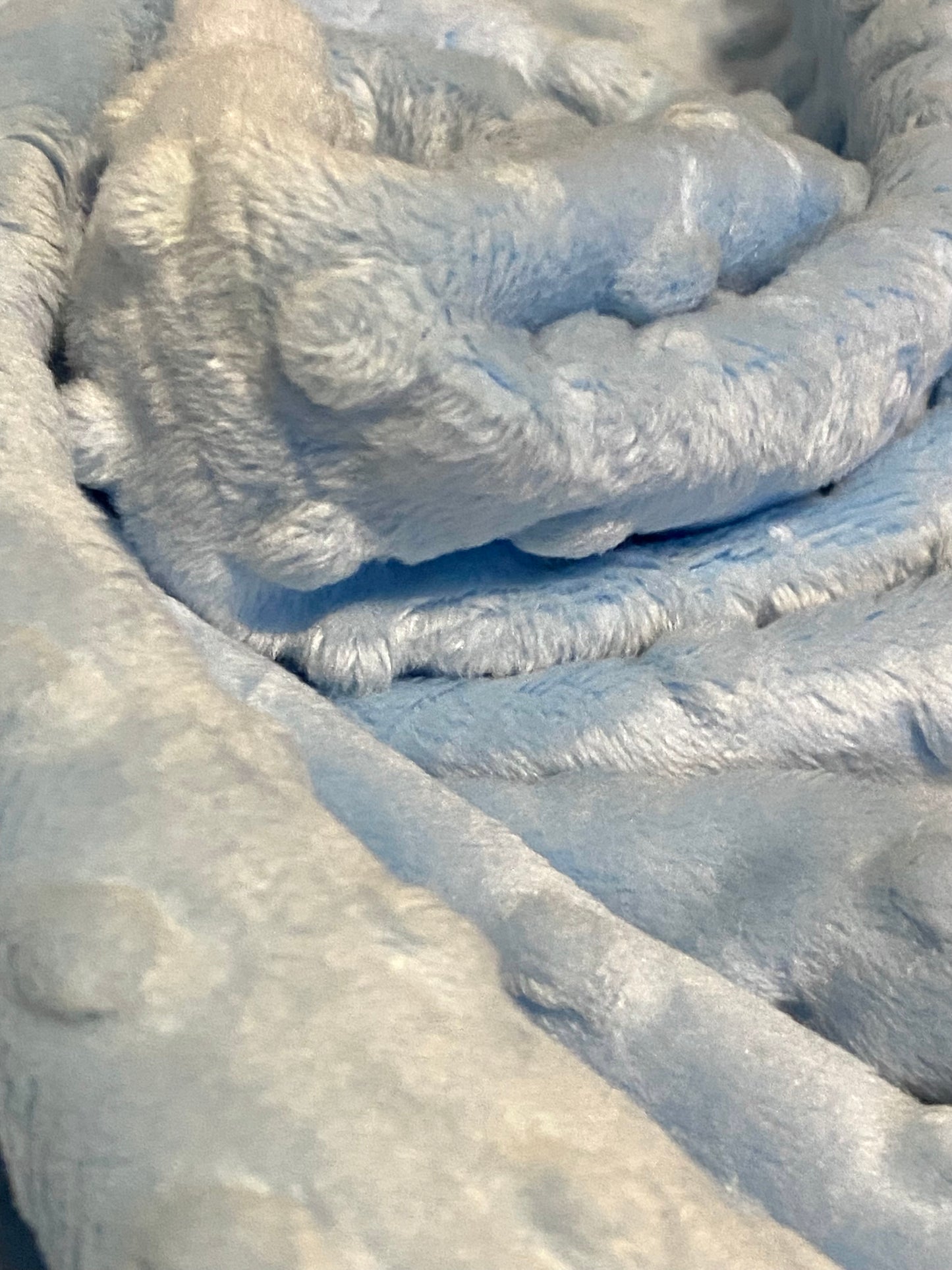 Minky Dimple Fleece in Baby Blue