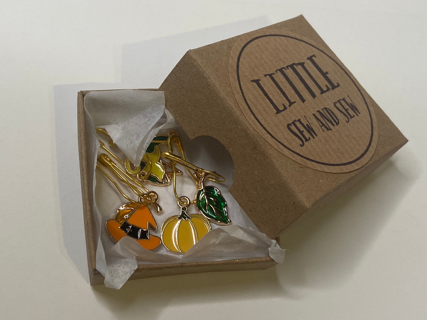 'Cosy Autumn' Stitch Markers - Set of 6