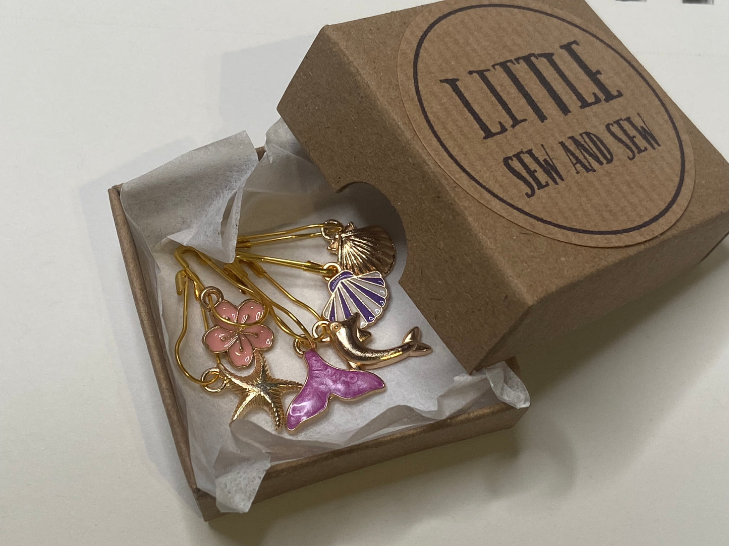 'Mermaid Collection' Stitch Markers - Set of 6