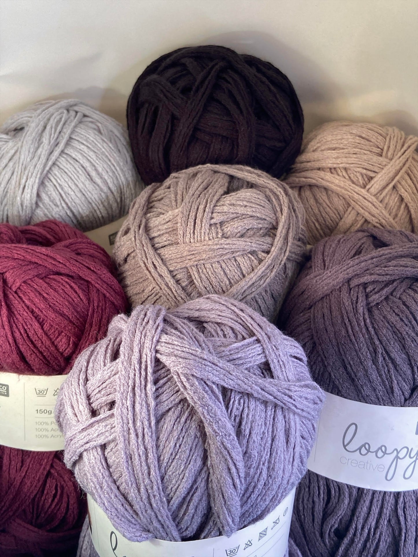 Rico Loopy Creative Wool 100% Acrylic Scarf Yarn