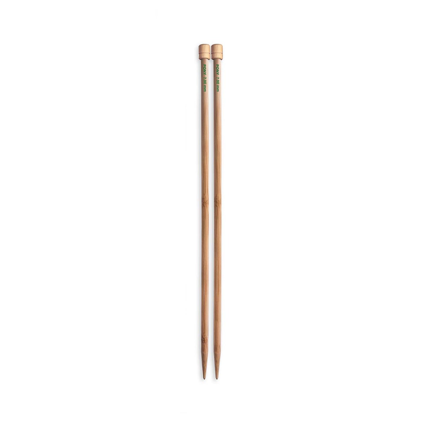 Knitting Pins: Single-Ended: Bamboo: 33cm x (2.75mm - 7.00mm)