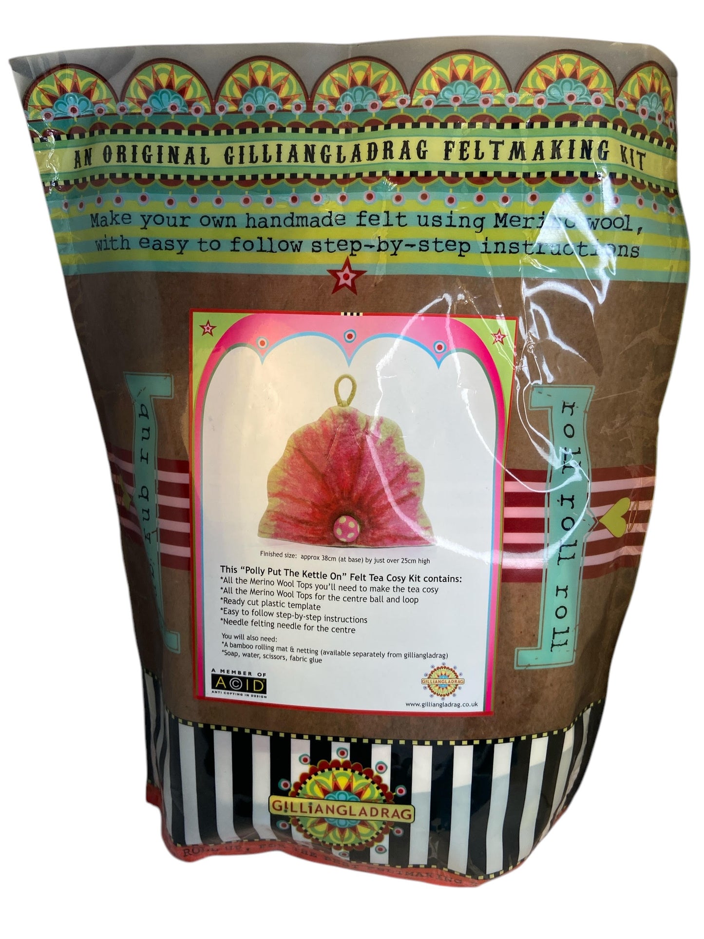 Gilliangladrag "Polly Put The Kettle On" Tea Cosy Felt Kit