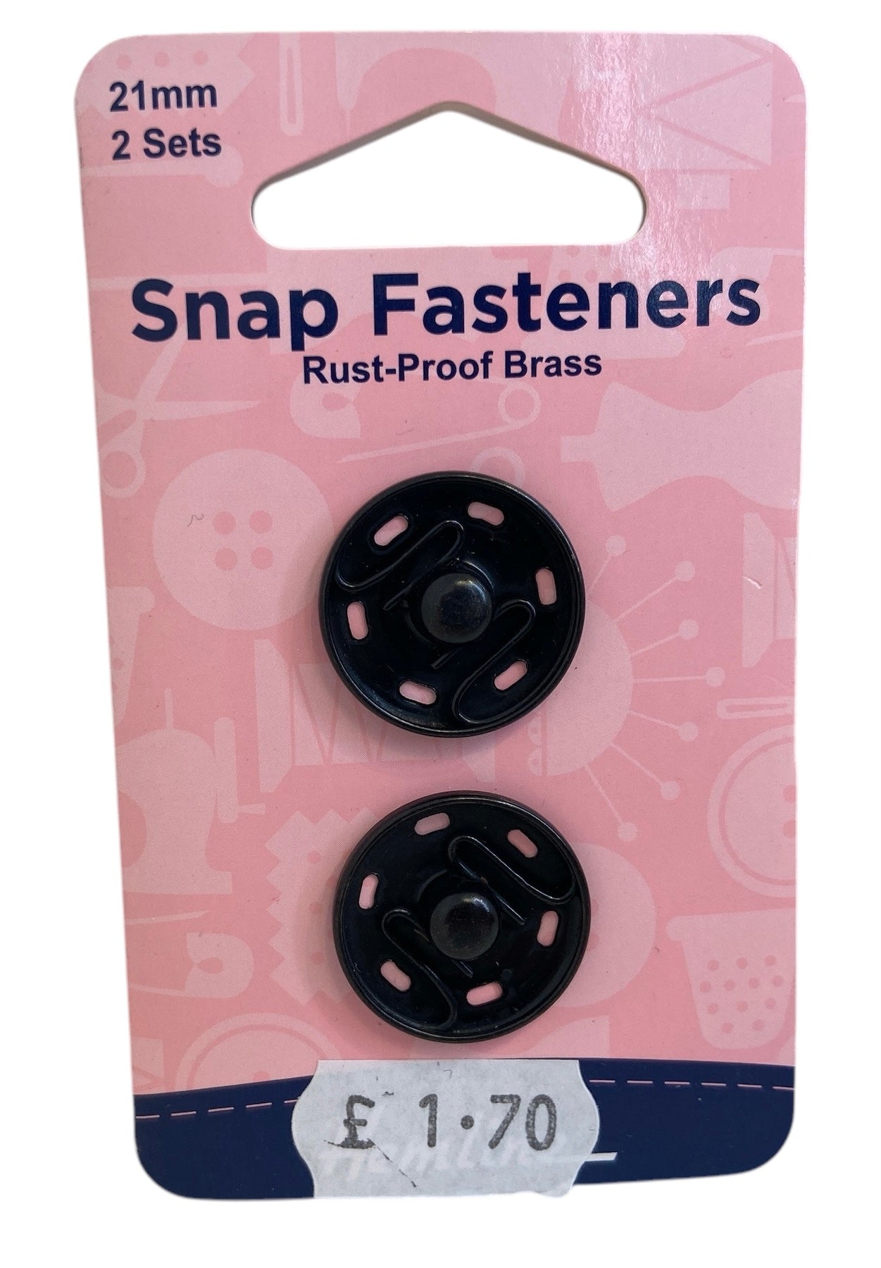 Snap Fasteners 21mm - 2 Sets