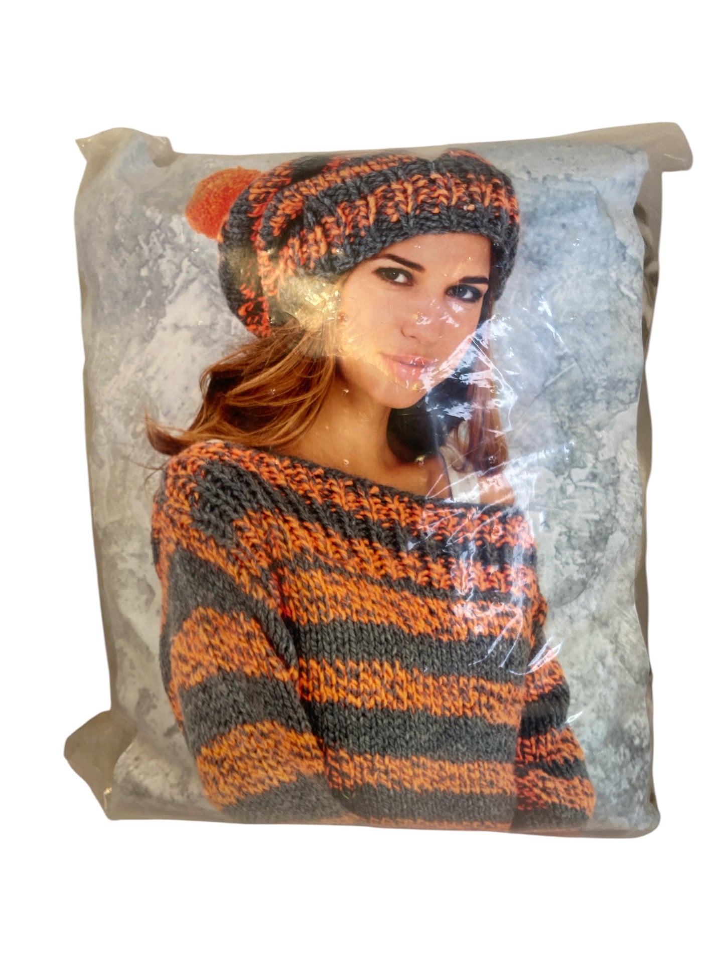 Stylecraft 9058 Swift Knit Stripes Boyfriend Sweater & Beanie Hat Pattern: Knitting Kit