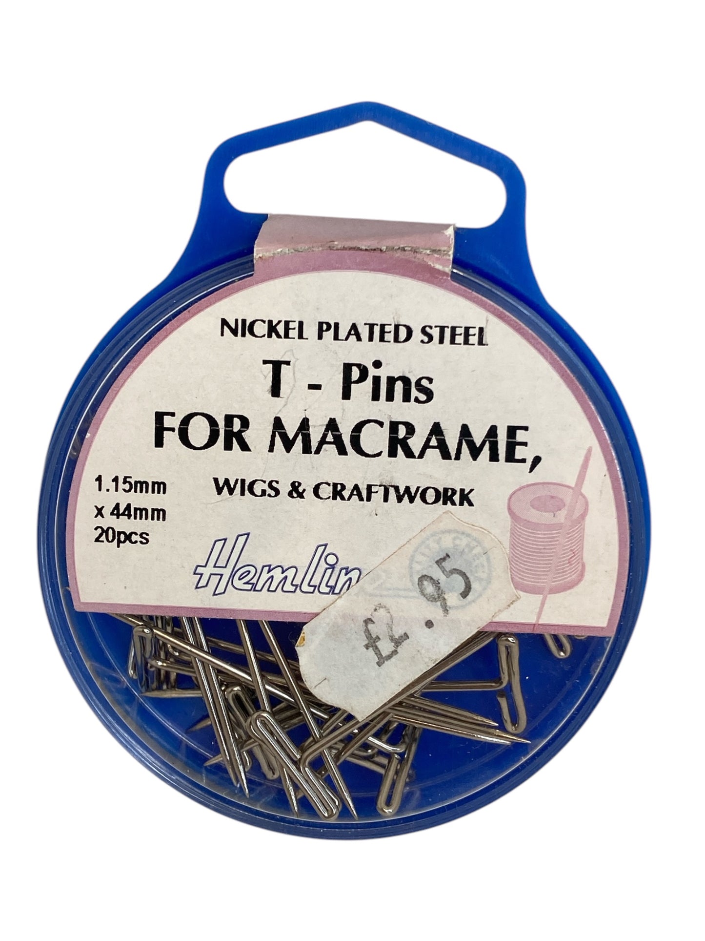 Pins: T-Pins: 51mm: Nickel: 20 Pieces