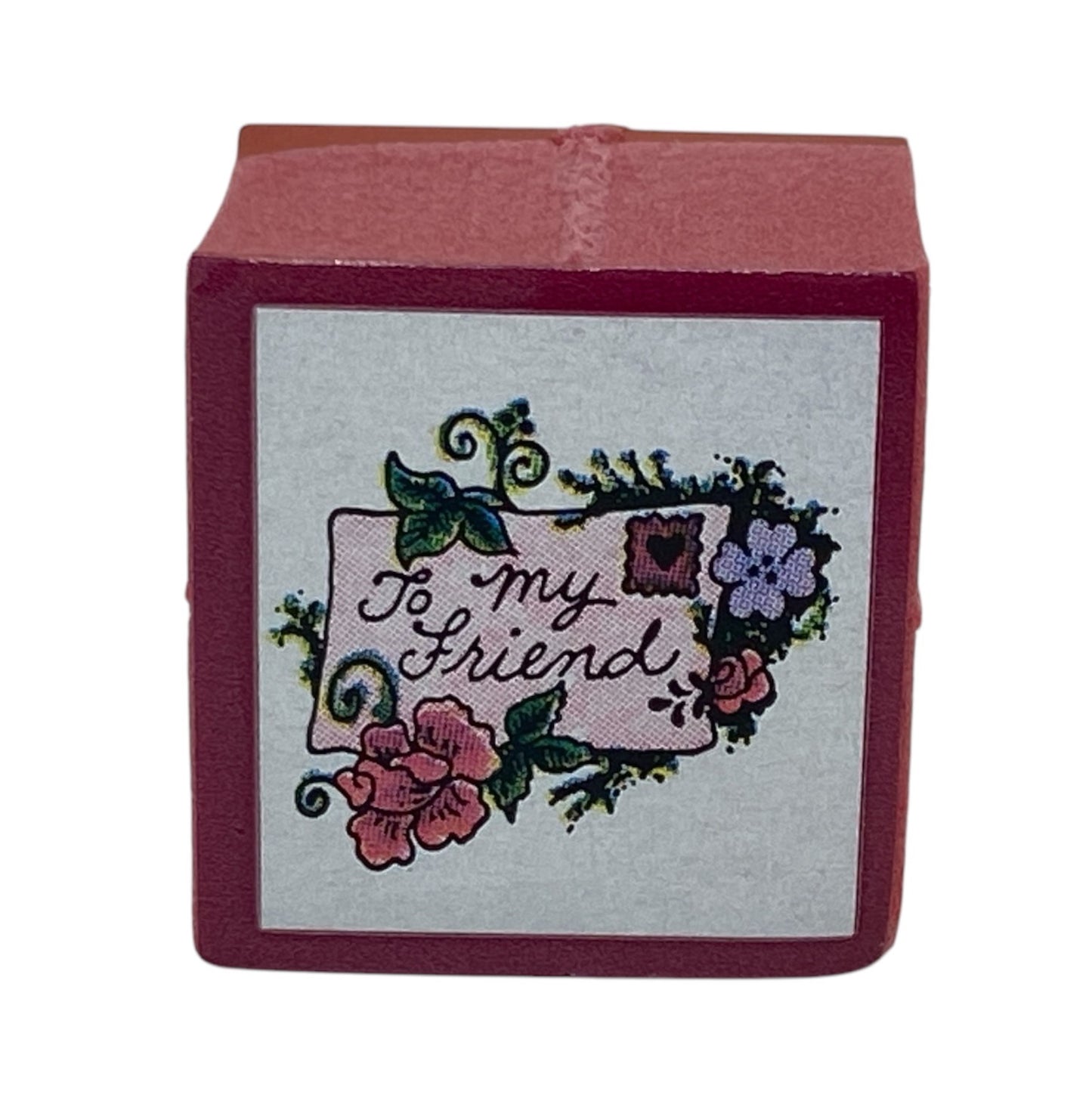 'To My Friend' Sentiments Rubber Stamp
