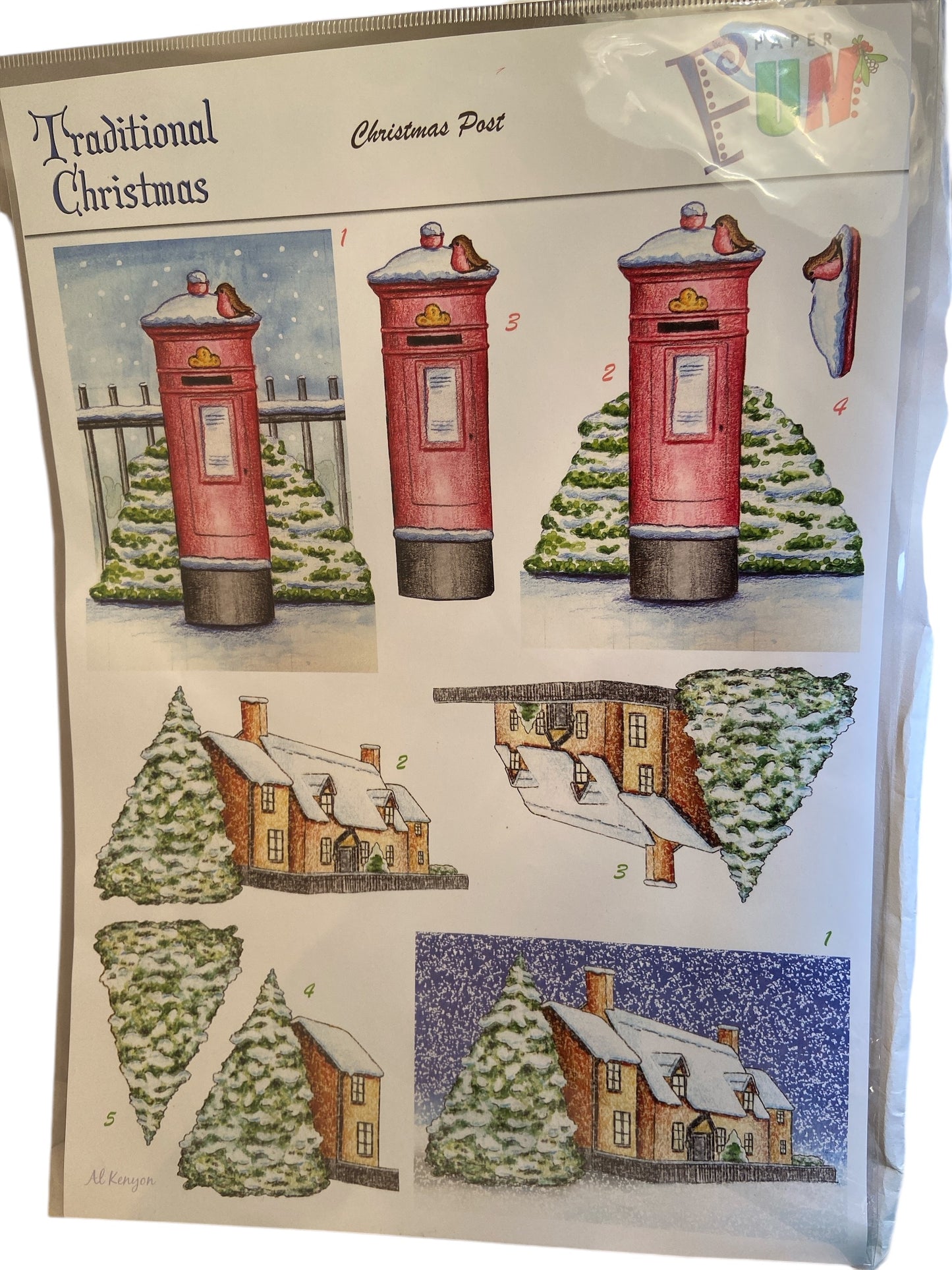 Traditional Christmas Decoupage Sheets (Set of 2)