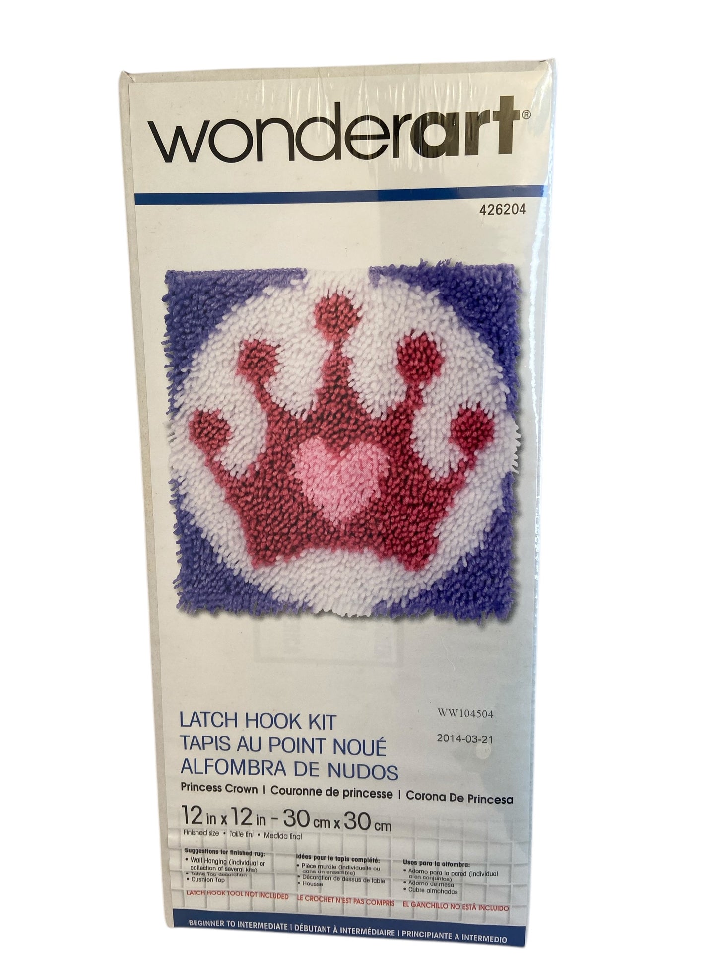 Princess Crown Latch Hook Kit by Wonderart