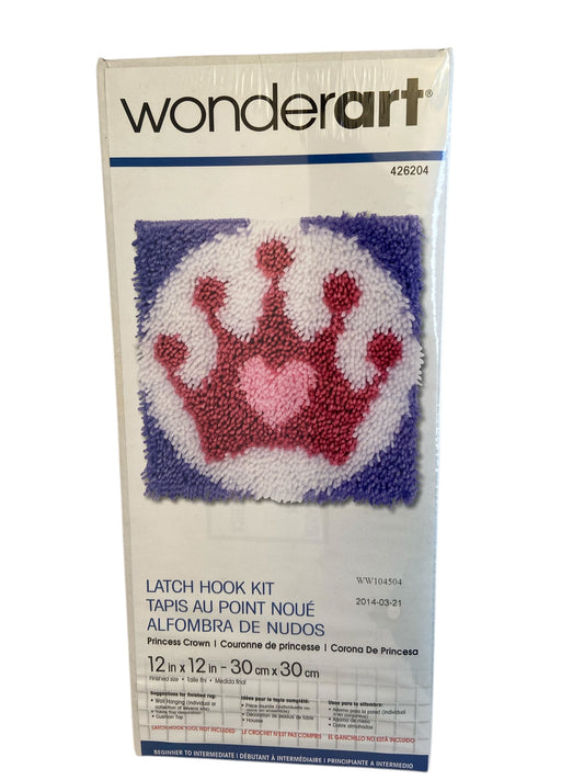 Princess Crown Latch Hook Kit by Wonderart