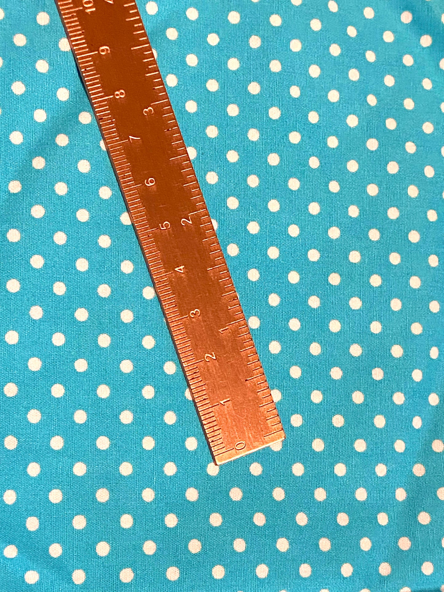 Sky Blue Polka Dot Fabric -  Fat Quarter