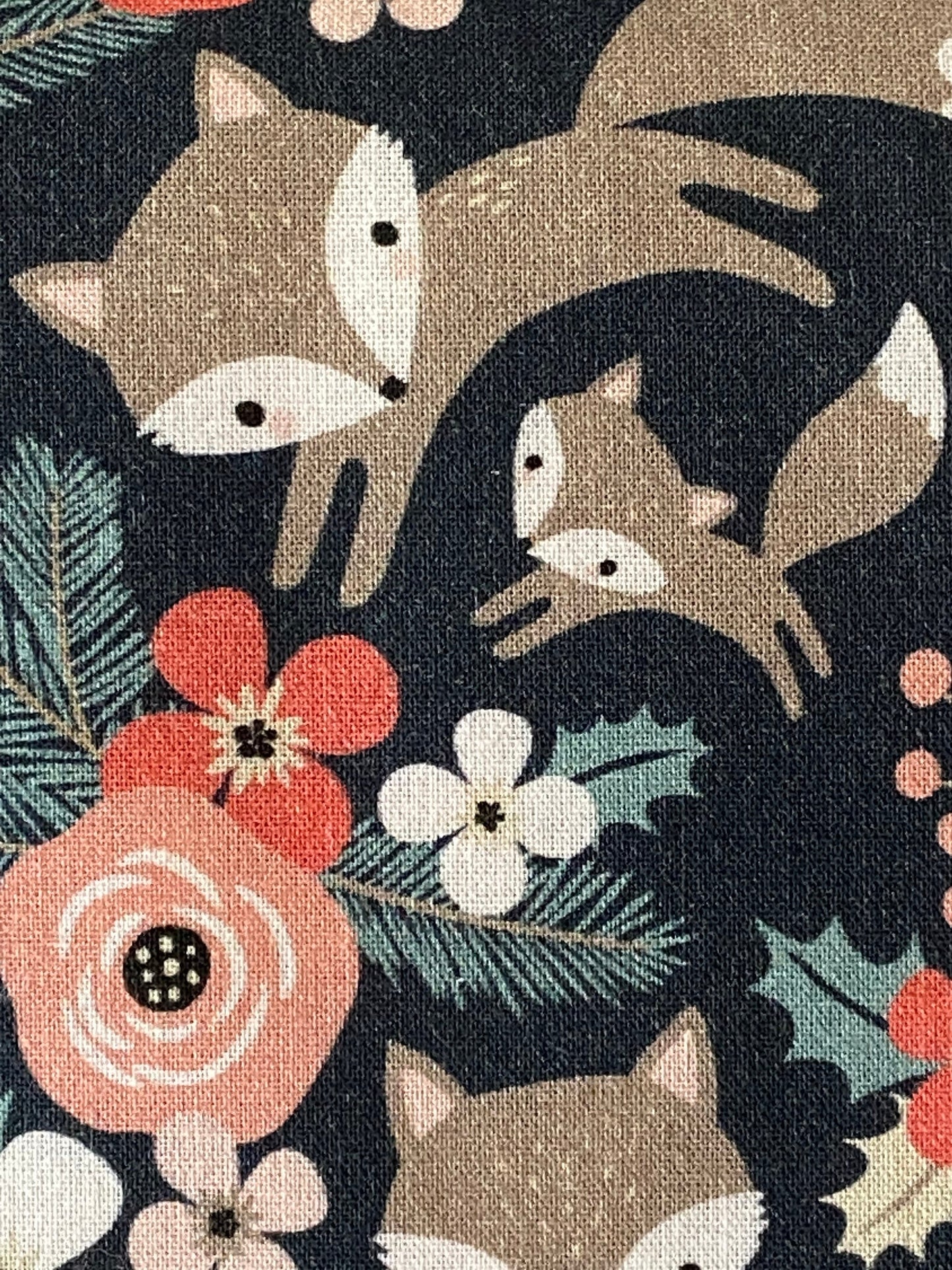 Foxes Floral by Little Johnny Fabrics