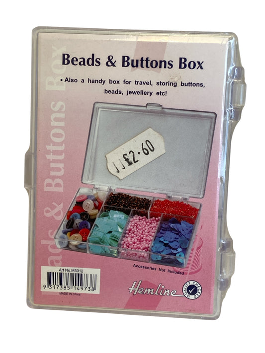 Beads and Buttons Box