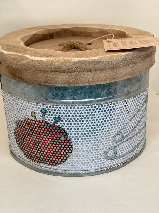 Vintage Collection Button-Shaped Sewing Box