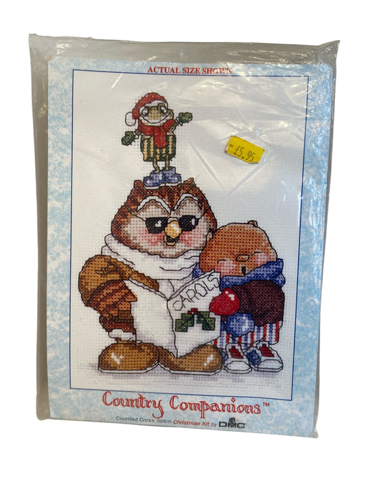 Country Companions Christmas Counted Cross-Stitch Kit