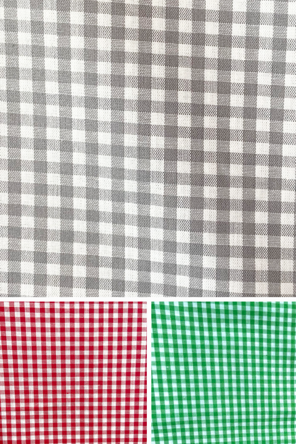 Gingham Pattern Lightweight Cotton