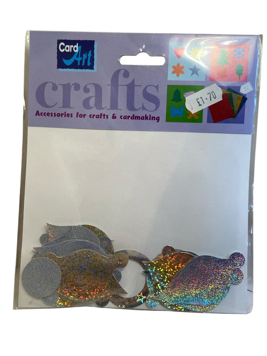 Holographic Christmas Baubles Cut-outs