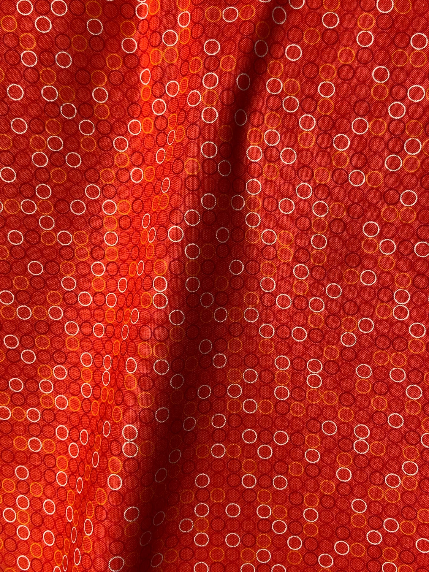 Spot On Fabric in Tangerine Orange