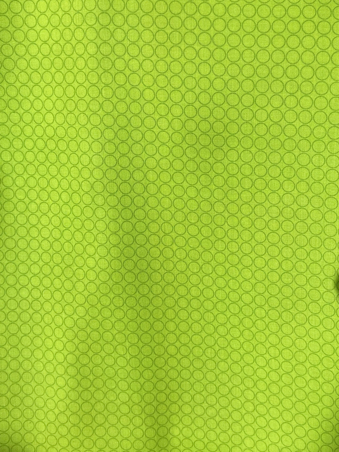 Spot On Fabric Chartreuse Lime Green