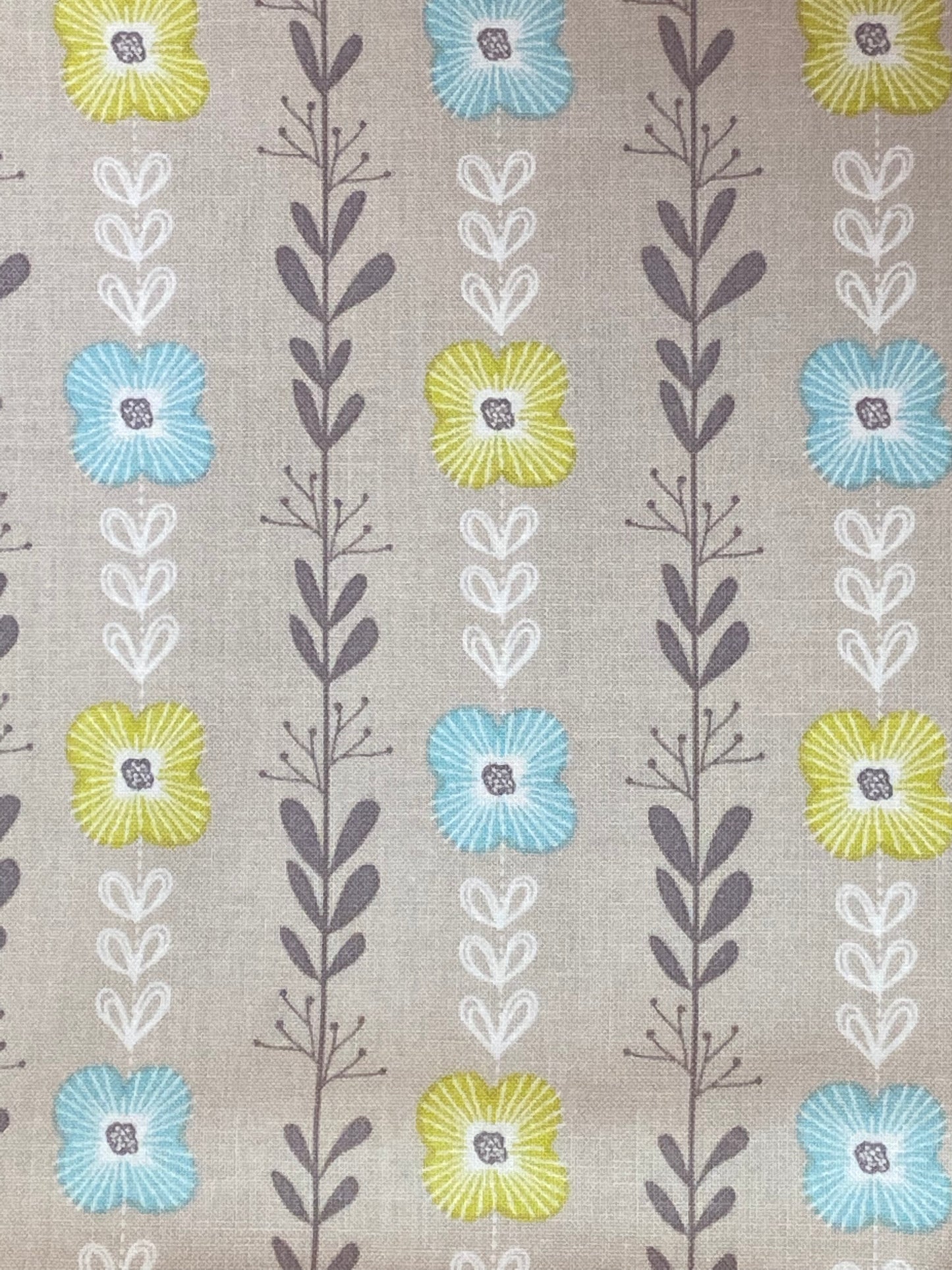 Fly Away - Grey Floral Cotton Fabric
