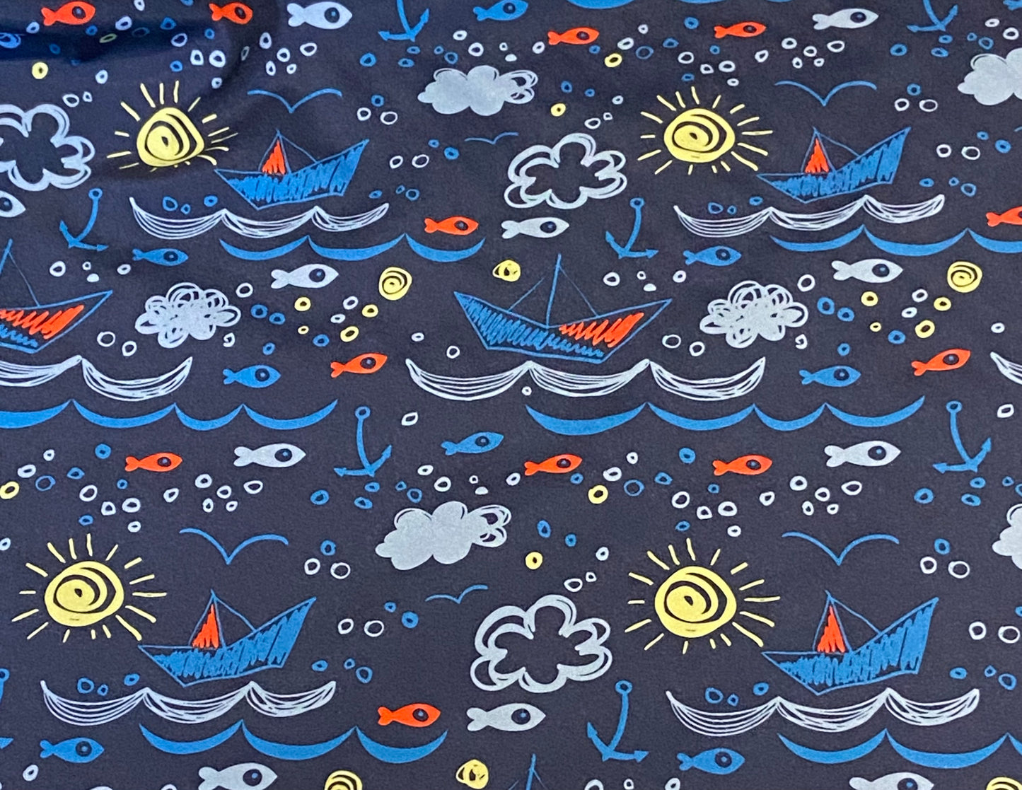 Navy Seaside Softshell Fleece - Last Remanent